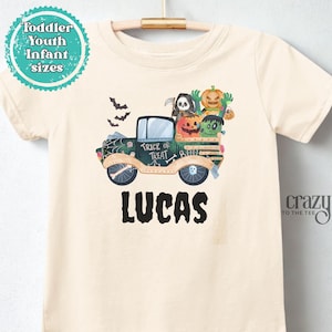 Custom Name Halloween Shirt for Kids, Spooky Kids Shirt, Personalized Toddler T-shirt for Halloween