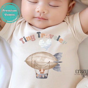 Tiny Traveler Baby Onesie® Brand Bodysuit, Traveling Baby Onesie®, Vacation Baby Bodysuit