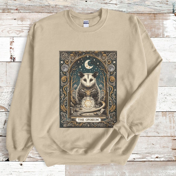 Opossum Tarot Card Shirt, Possum Shirt, Gift for Possum Lover, Opossum Sweater