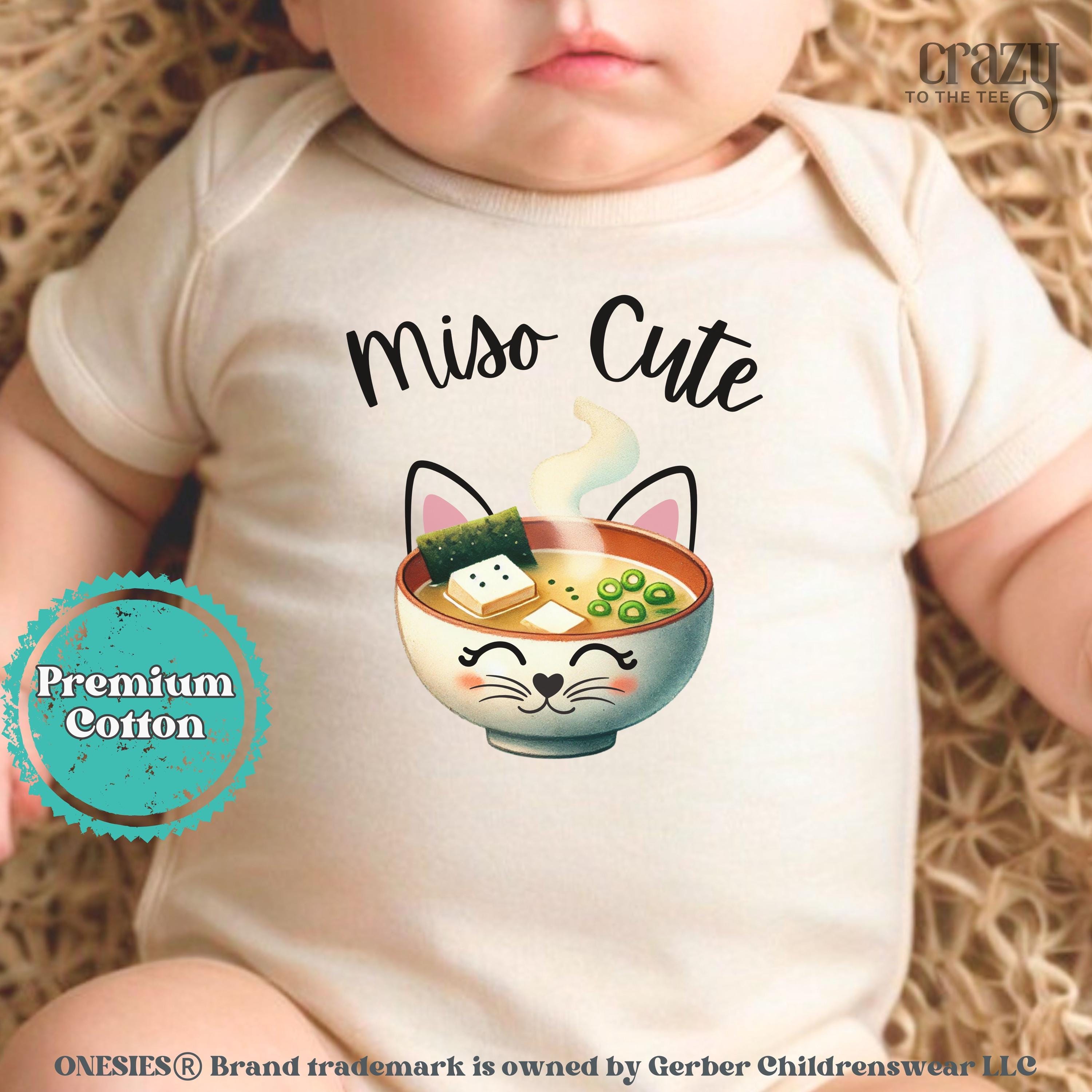 Miso Cute Baby ONESIE® Brand, Funny Baby Onesies® For Baby Shower Gift, Foodie Baby Gift