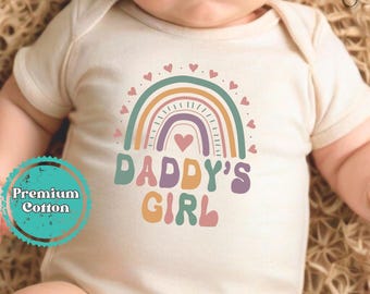 Daddy's Girl Baby Onesie® Brand, First Fathers Day Bodysuit, Fathers Day Baby Outfit, First Father's Day Gift