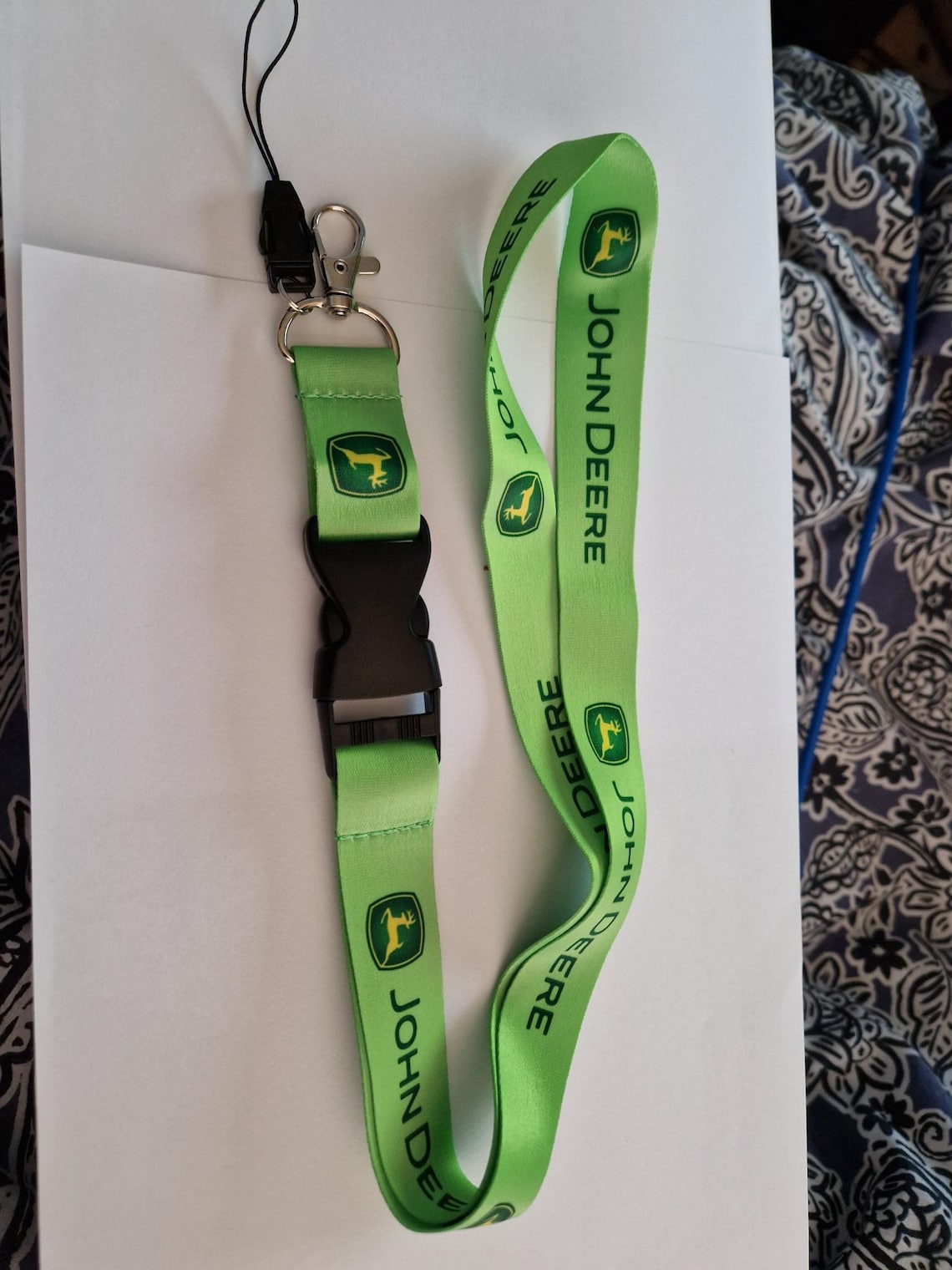 John Deere Tractor Lawn Mower Lanyard Keys and Phone Holder Etsy Canada