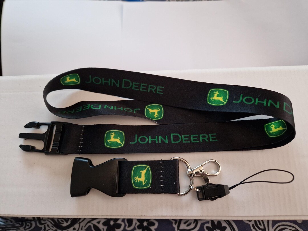 John Deere Tractor Lawn Mower Lanyard Keys and Phone Holder Etsy