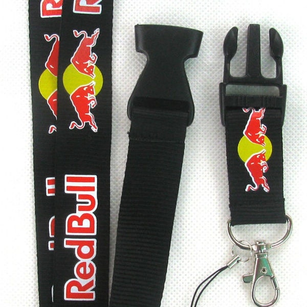 Lanière noire Red Bull Racing pour clés de voiture et téléphones