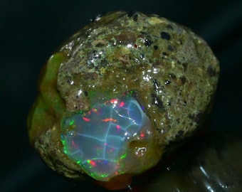 Natural Opal Rough 138.20 Cts AAA Grade 42X10 MM Welo Opal Natural Ethiopian Fire Opal