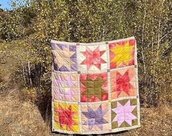 quilt met zaagtandsterren