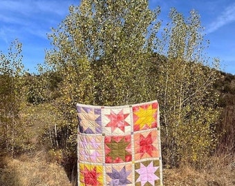 sawtooth star quilt