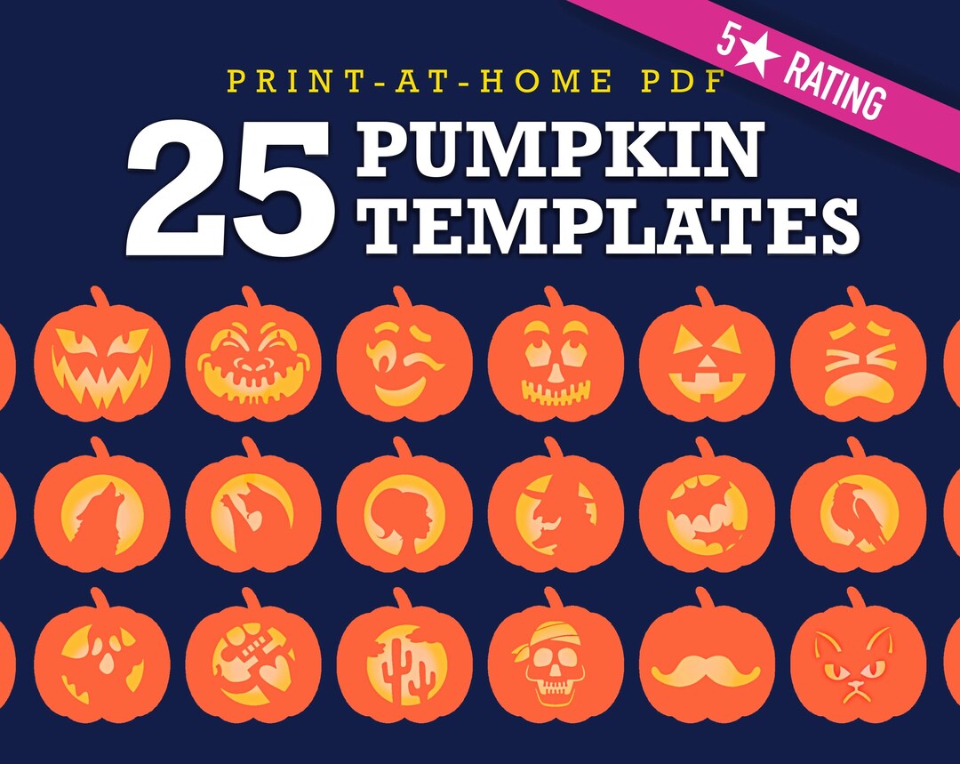 pumpkin-carving-stencil-packet-printable-digital-download-etsy