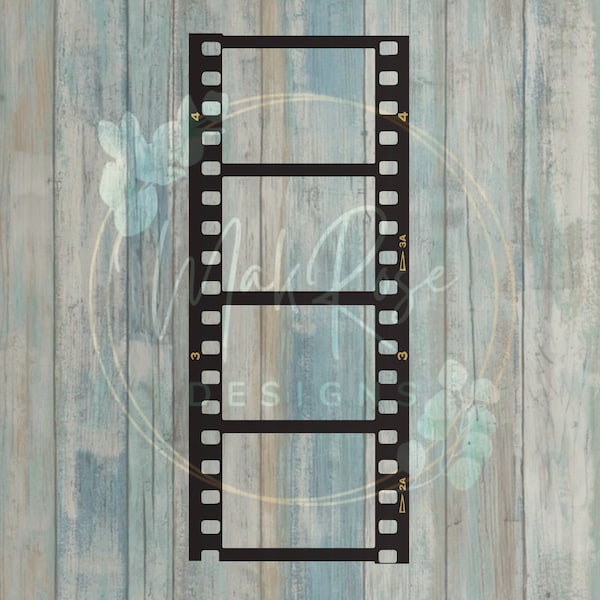 Film Strip Frame Instant Digital Download (JPEG, PNG, PDF)