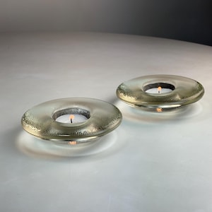 Pair of Nappi Votive Candle Holder Designed by Markku Salo for iittala Finland Finnish Scandinavian Scandi Modern