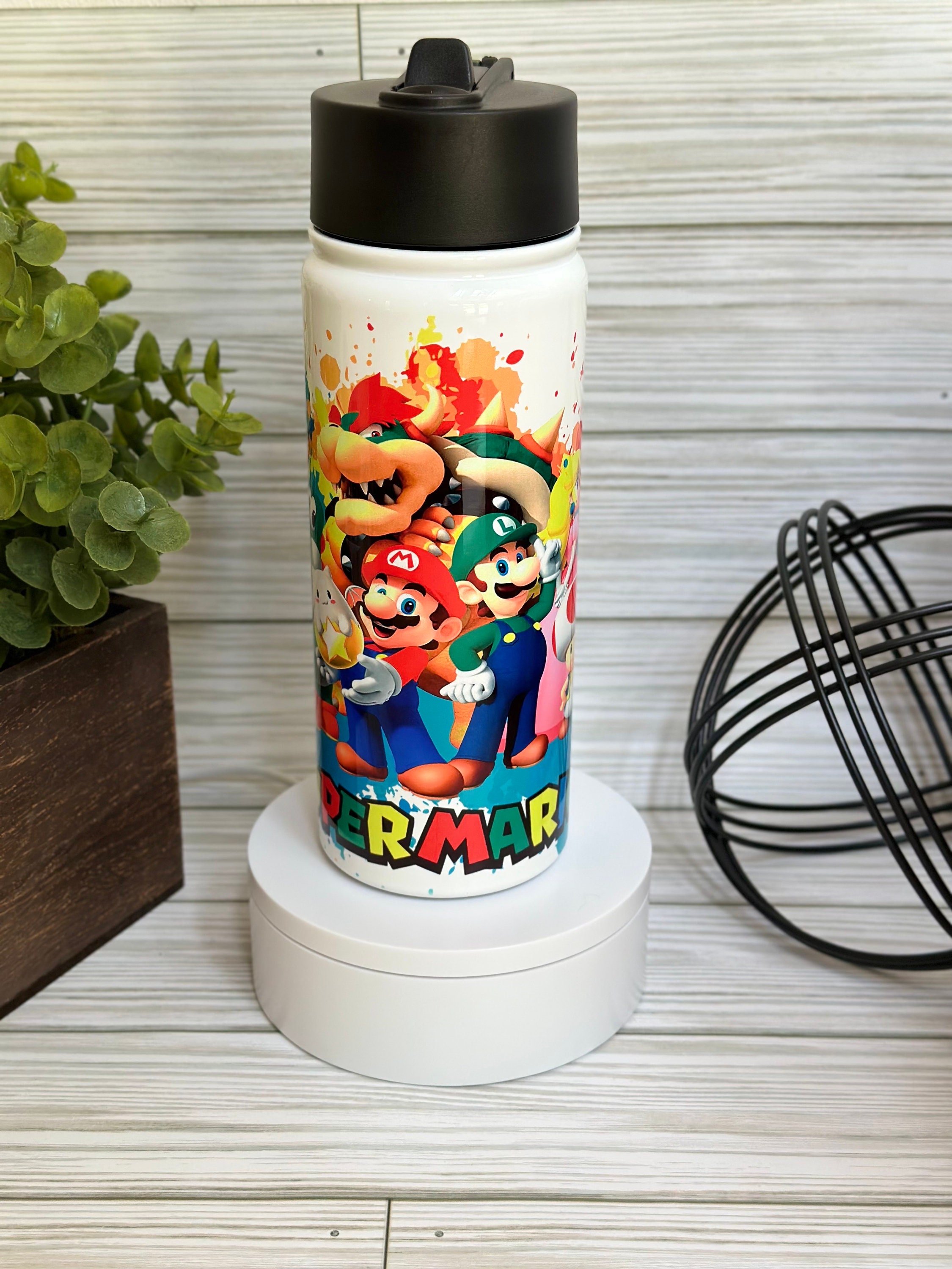 steel thermos bottle super mario drink water garrafa de agua super mario  bros bottle coffee vacuum flask