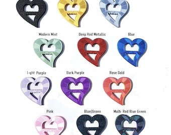 Pattie's Slides, 2-Styles, Shirt Slide, Scarf Slide, Shirt Ring, Scarf Ring, T-Shirt Slide, T-Shirt Ring, Clothing, Accessories, Love Heart