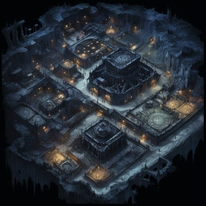 Cartes de bataille Underworld Underdark Dungeon, pack de plus de 200 cartes de bataille de jeu de rôle très détaillées, donjons et dragons, cartes RPG, cartes Underworld image 3