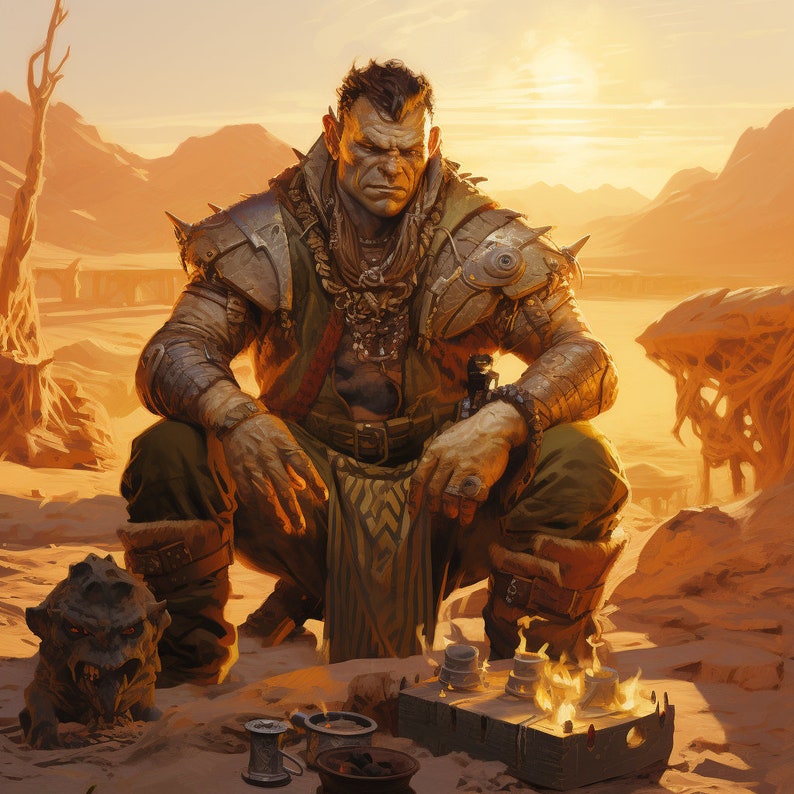 150 Orc Race Bundle, PNG Orc Collection, Varied Classes of Orcs, Dungeons and Dragons, Epic