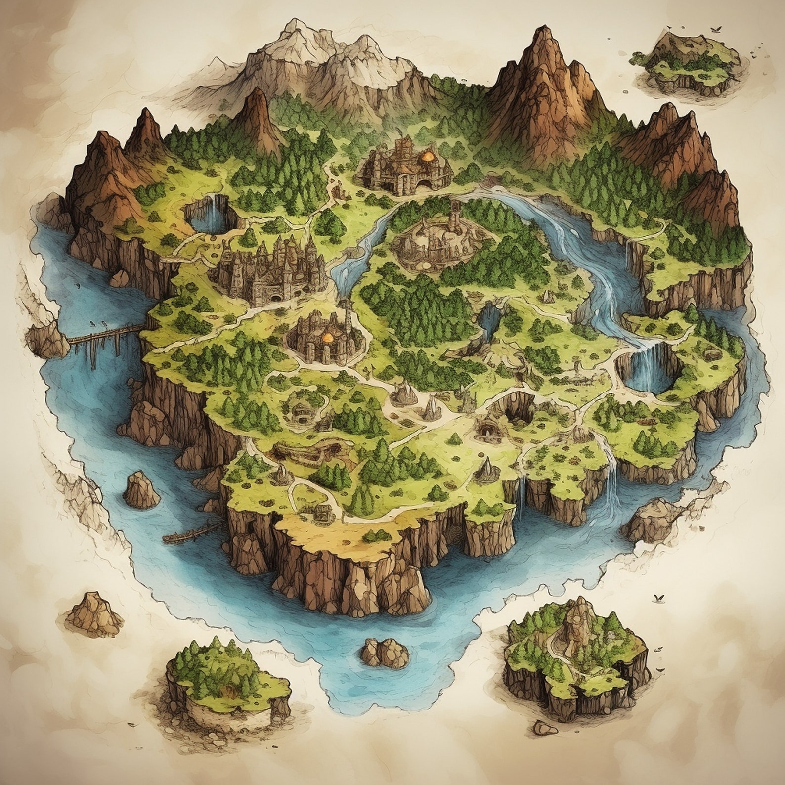 Island Battle Maps, 200+ Pack Bundle of High Detail Role Playing Maps ...