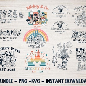 Mega Mickey & Friends SVG Bundle, Family Vacation png, Family Trip SVG, Vacay Mode Png, Magic Kingdom SVG, Mickey  Co Svg, Digital Download