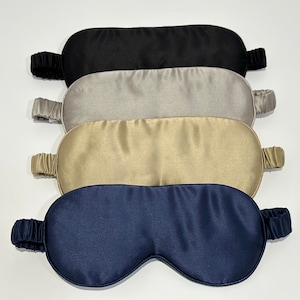 100% Mulberry Silk 22 momme Eye Mask Sleep - Blindfold Self Care Luxury - Gifts for Him or Her - Christmas Gift