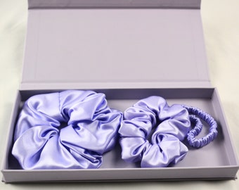 Set di elastici per capelli in seta di gelso: confezione regalo di lusso con elastici per capelli