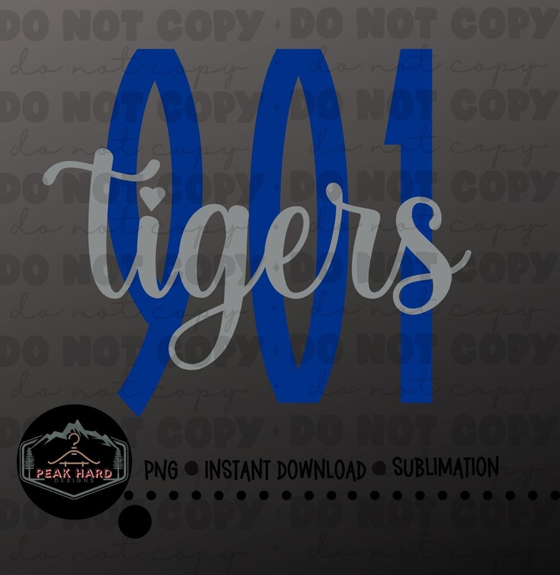 901 Tigers PNG. Memphis Shirt Idea. Digital File. Instant Download ...
