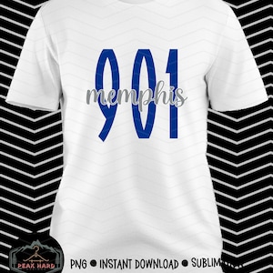 901 Memphis PNG sublimation digital file. college fan tee. tigers shirt. sports fan png. basketball. football.