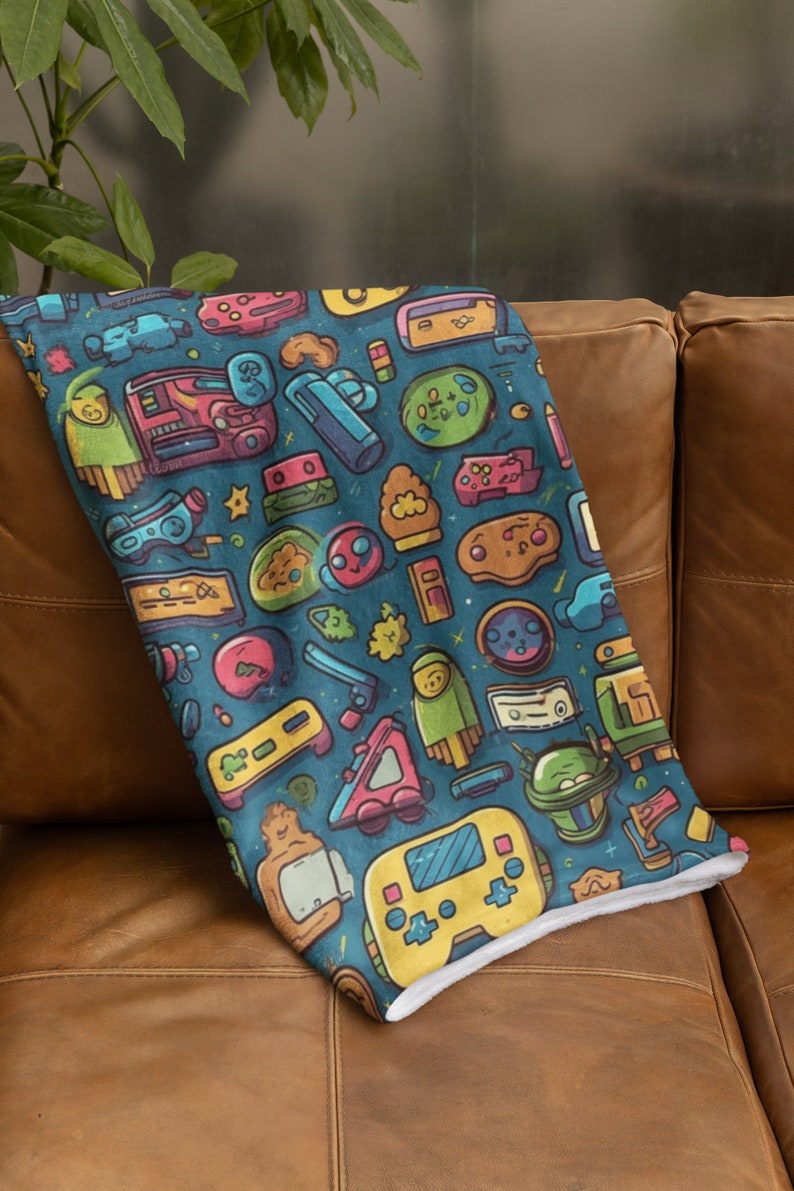 8 Bit Odyssey Blanket for Everyone Super Versatile Dazzling High Fabric