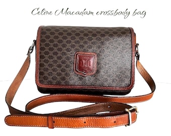 90年代ヴィンテージ セリーヌ マカダムレザー ボストン ボウラー