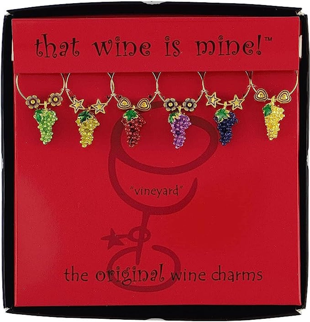 6piece Wine Glass Markers Wine Glass Charms Wine Glass Tags for Stem