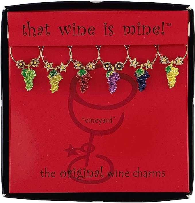 6piece Wine Glass Markers Wine Glass Charms Wine Glass Tags for Stem