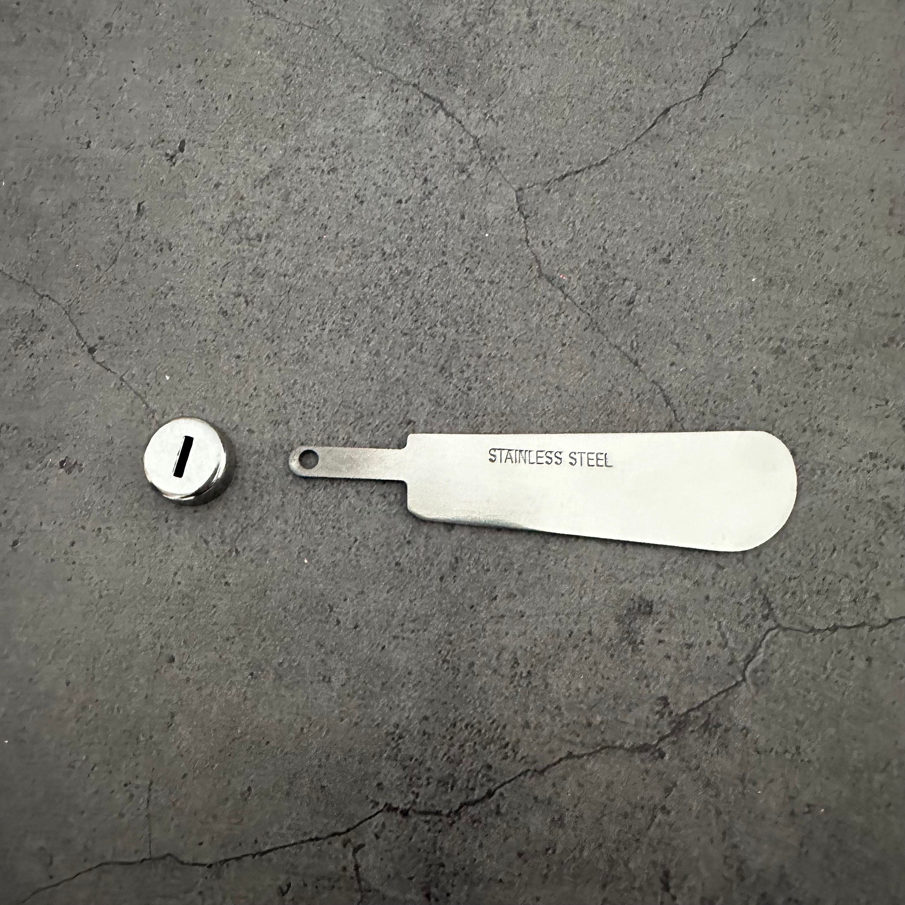 12pcs Stainless Steel Blade With Ring for DIY Cheese Spreaders, Wine