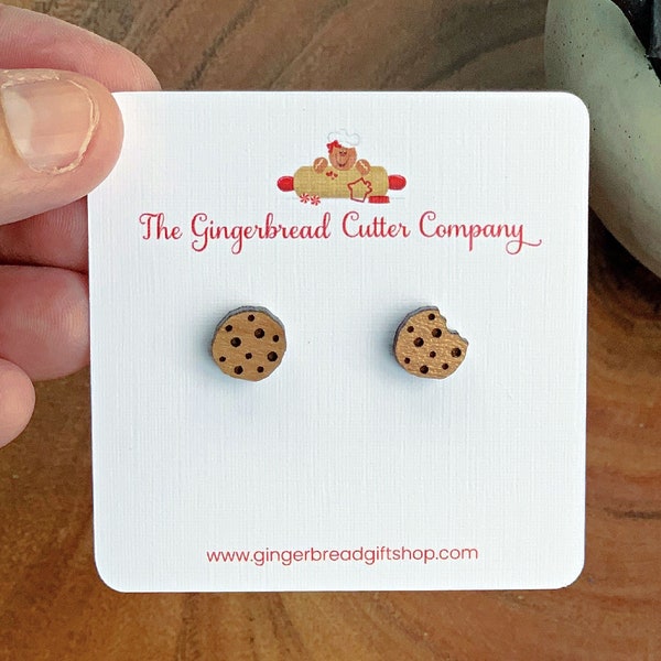 Chocolate Chip Cookie Earrings, Cute Earrings, Gifts for Her, Cookie Jewelry, Baking Jewelry, Stocking Stuffers, Gift for Cookie Lover