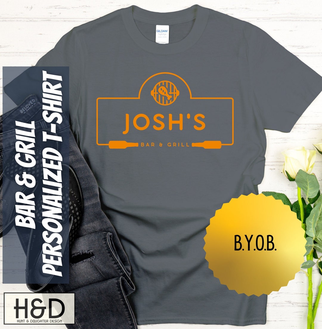 Custom Bar and Grill Shirt With Personalized Name Perfect for Etsy