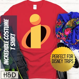 Incredible Super Hero Costume T Shirt Perfect for Disney Halloween Parties
