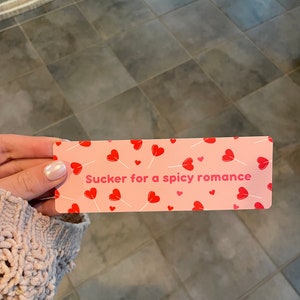 Spicy Romance Bookmark | Perfect Gift for Romance Lover | Spicy Book Lover | Valentines Gift | Valentines Bookmark | Unique Bookmark
