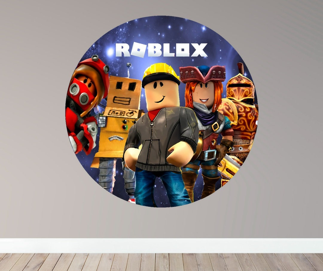 Roblox Round Vinyl Backdrop - Etsy