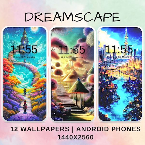 Dreamscape Wallpaper for Android Phones| 1440x2560 Android Wallpaper| Dreamlike Landscape Wallpapers| Mystical Landscape Screensaver
