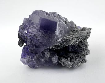 Purple Tanzanite Fluorite Crystal Specimen (Xia Yang Mine, Fujian, China) - 34g