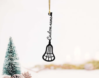 Personalized Lacrosse Ornament, Custom Name Christmas Keepsake Gift