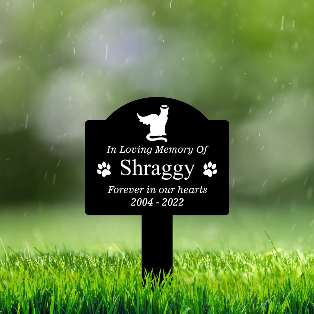 Cat Loss Memorial Grave Stake Custom, in Loving Memory of Cat Loss
