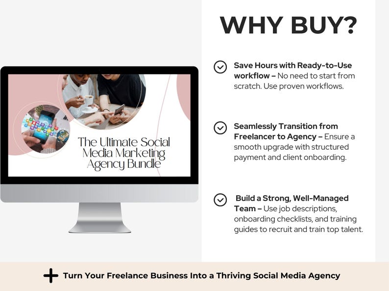 Why Buy: Saves time and provides expert-proven templates for managing a growing social media business.