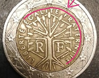 1999年 2ユーロ硬貨 フランス - 記念収集通貨 - Etsy 日本