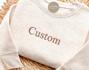 Sudadera con nombre personalizado bordado para niños pequeños, sudadera con nombre personalizado para niños, suéter para niños, regalo de Navidad personalizado para niños,