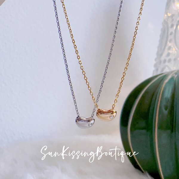 Bean Necklace Etsy