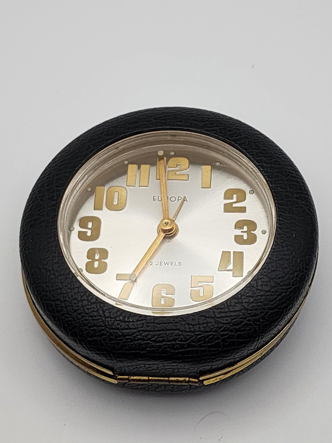 Vintage Mechanical Travel Alarm Clock Signed Europa. Etsy