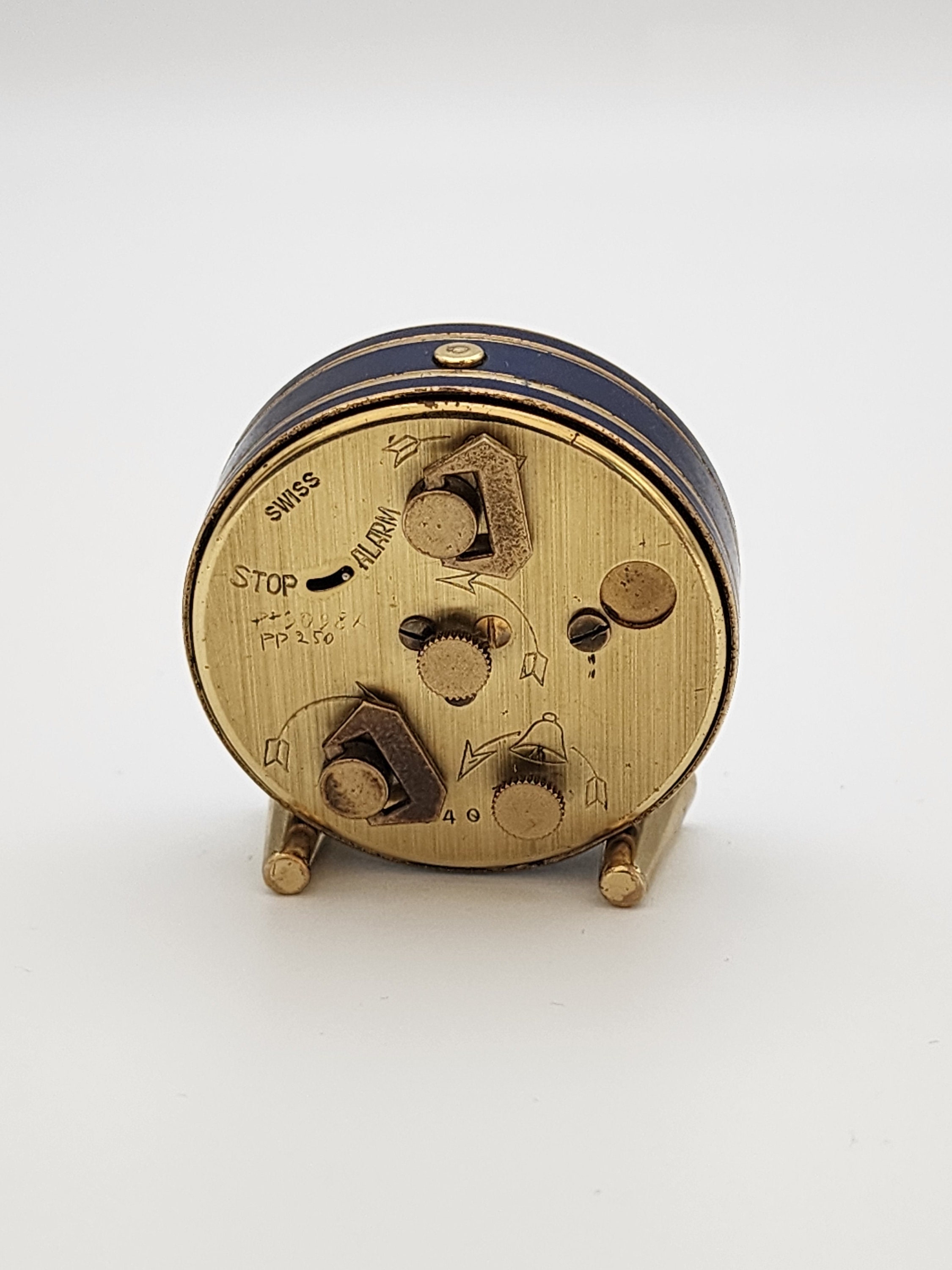 Old Swiss Alarm Clock Swiss Looping 15 Jewels Alarm 8 Days