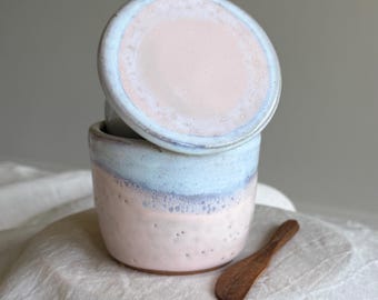 Handmade Ceramic French Butter Keeper with Wooden Knife | Butter Crock Bell | Australian Pottery