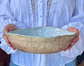 Australian Handmade Rustic Ceramic Serving Bowl | Unique Pottery Gift | Unique Tableware