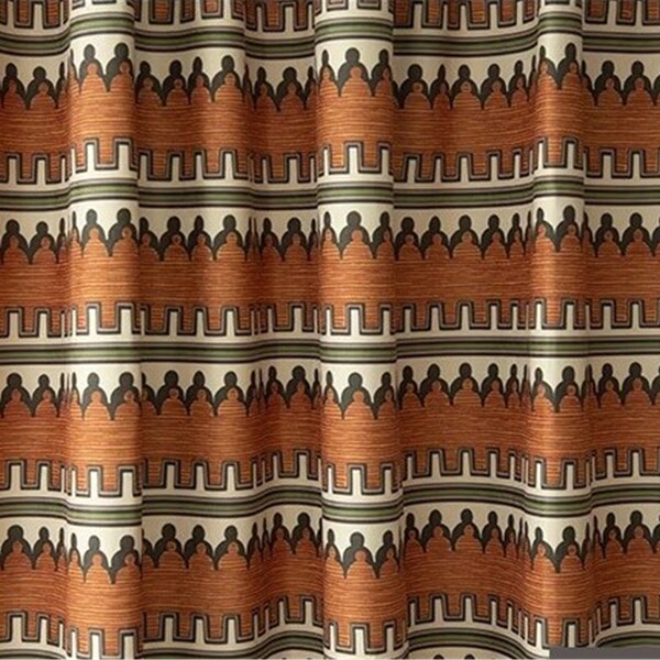 Orange Curtains Etsy