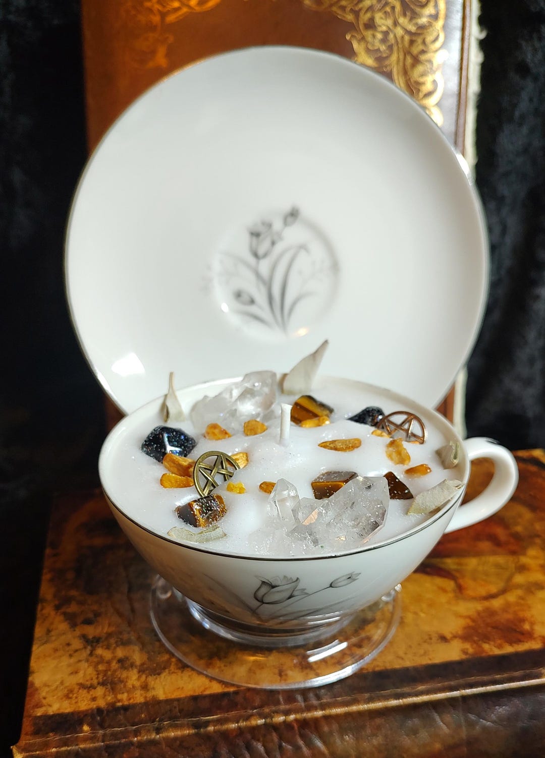 Protection Tea Cup Candle, Intention Candle - Etsy