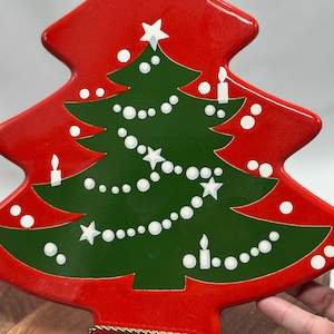 Waechtersbach CHRISTMAS TREE Trivet Wall Decor Plate Cheese Entertaining