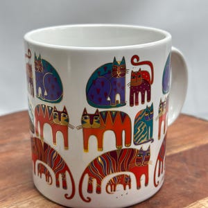 Vintage Laurel Burch Cats Coffee Mug - 1988 Japan